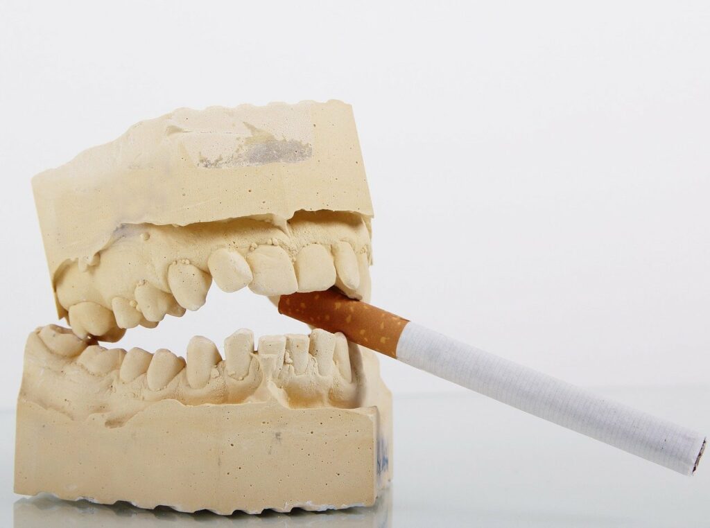 Smoking can have detrimental effects on your teeth and oral cavity.